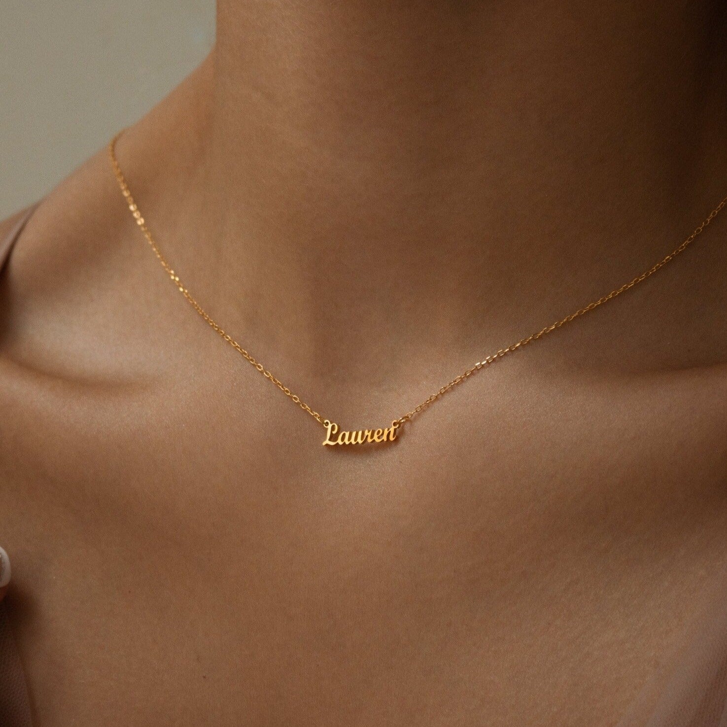 Tiny London Name Necklace