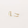 River Pave Wire Huggies