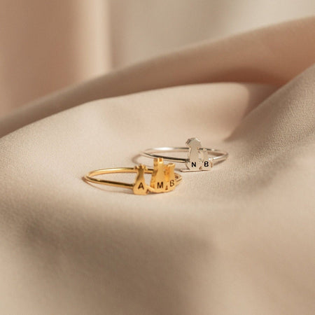 Custom Pet Initial Ring | Caitlyn Minimalist