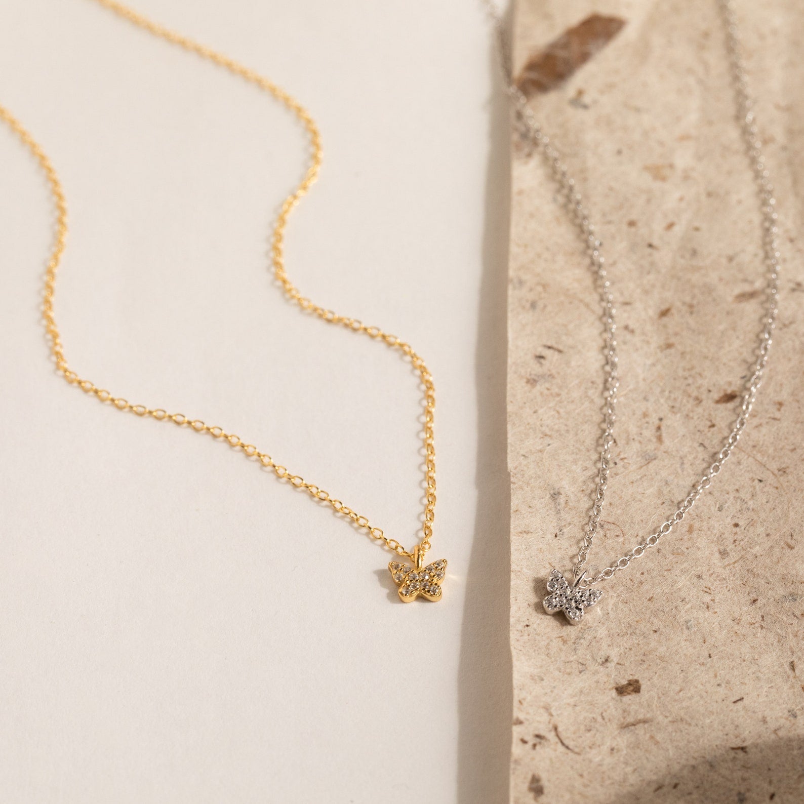 Tiny Butterfly Necklace, Dainty Butterfly Necklace, Minimalist Butterfly  Necklace - Etsy