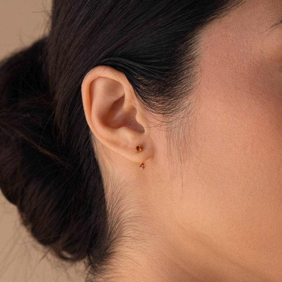 Shiny Delicate Stud Earrings Ear Jacket Zinc Alloy Jewelry - Temu