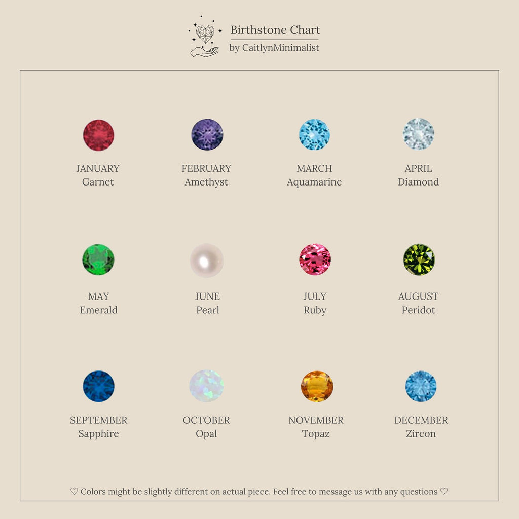 Birthstone Style Birthstone Ear Jackets Stud Earrings | Caitlyn Minimalist