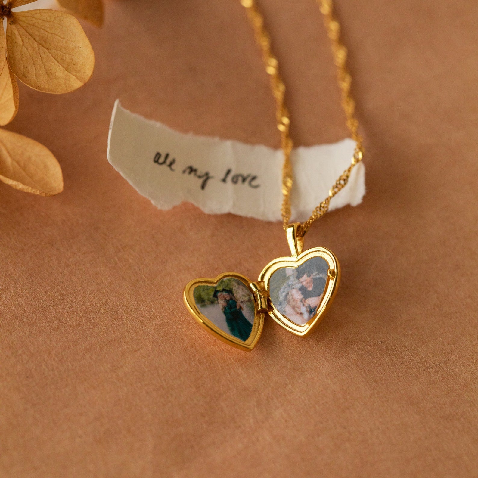 Engraved Initial Heart Photo Locket Necklace | Mom Gifts | Caitlyn ...