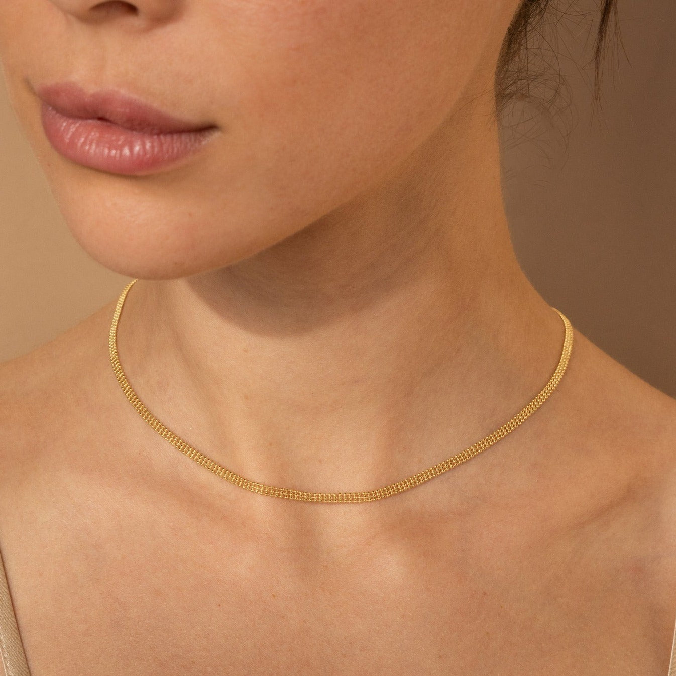 Solid 9kt Gold Beaded Chain – Collective & Co.