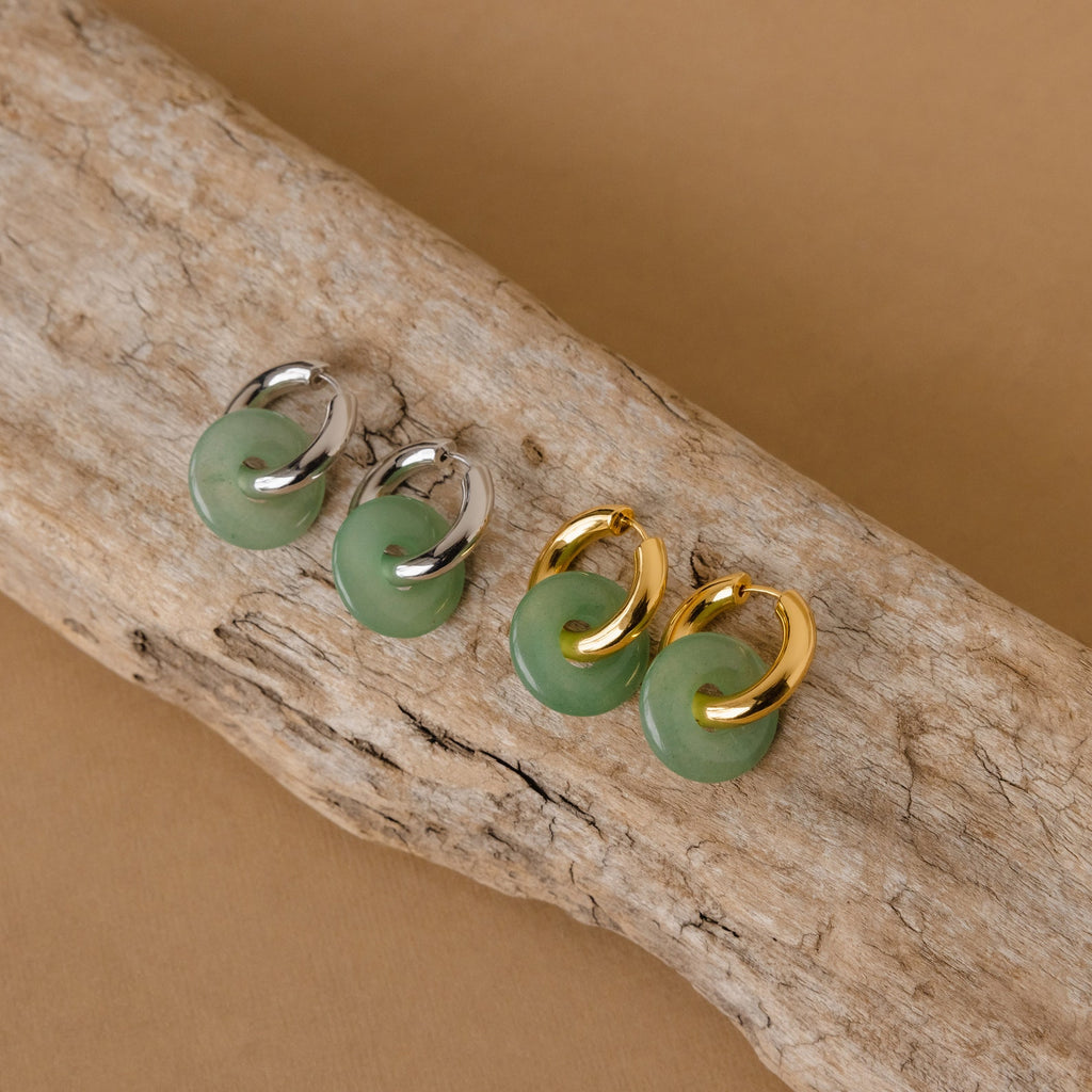 Clara Jade Duo Hoops-Earrings-Caitlyn Minimalist