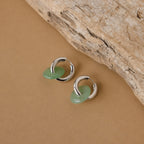 Clara Jade Duo Hoops-Earrings-Caitlyn Minimalist