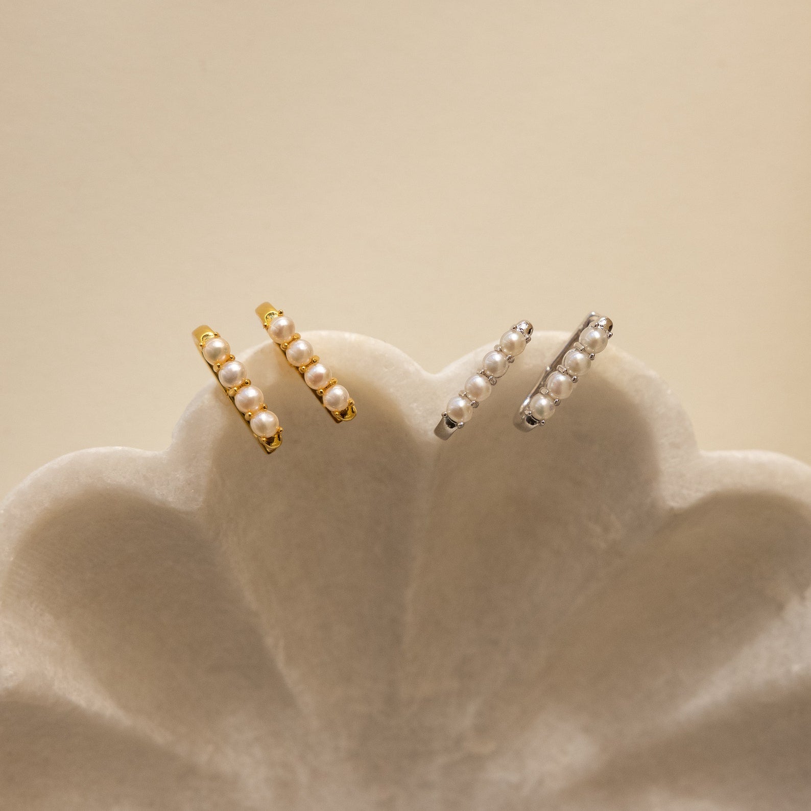 Rayne Pearl Link Earrings