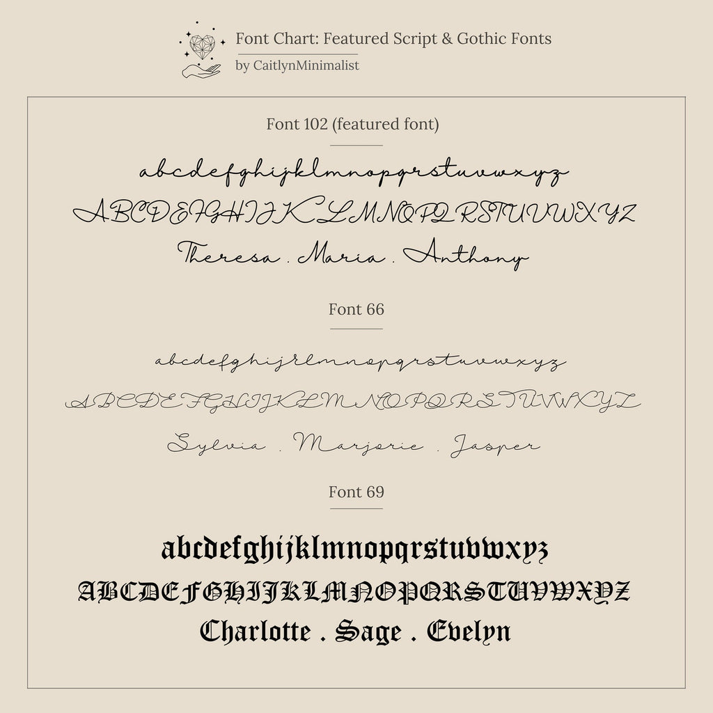 A close-up of the Hallie Dangling Name Earrings font, ideal for designing personalized jewelry like name earrings.