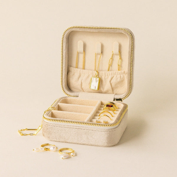 Velvet Mini Jewelry Box - The Dainty Cactus Boutique