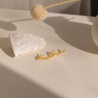 Grace Name Earrings—a white accessory adorned with a flower, perfect as a custom gift or for creating personalized earrings.