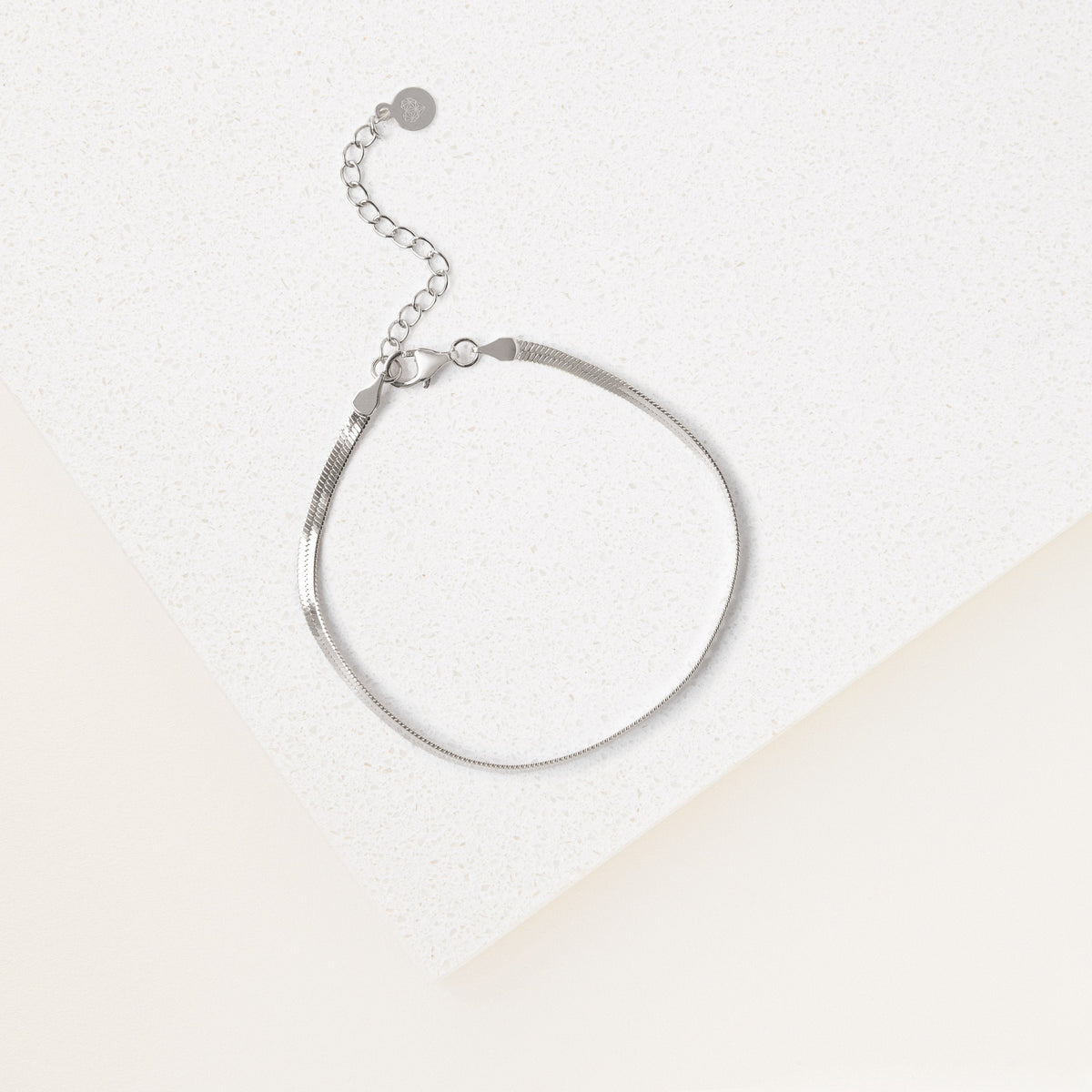 Dainty Herringbone Chain Statement Bracelet | Caitlyn Minimalist